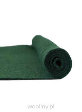 Filc wełniany 2mm 30x30cm ZIELONY dekoracyjny