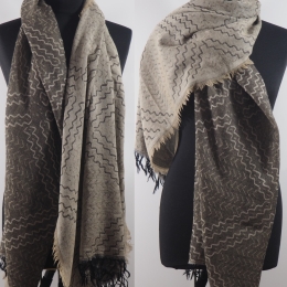 Damski szal wełniany merynosów etno boho