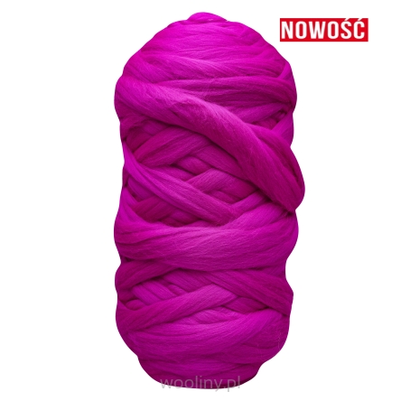 Wełna czesankowa FUKCJA NEON #145 do filcowania i wyplatania koców
