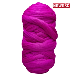 Wełna czesankowa FUKCJA NEON #145 do filcowania i wyplatania koców