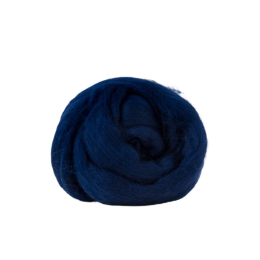 Wełna czesankowa 19mic GRANATOWY merynos australijski 